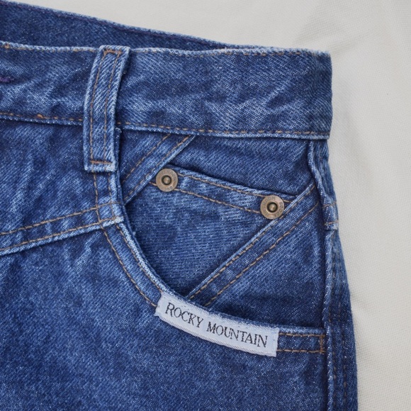 SOLD - Vintage 80's Rockies Jeans Rocky Mountain Co. Dark Denim, Made in USA - Picture 2 of 10